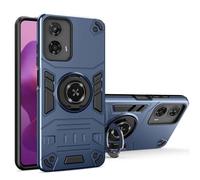 ZUBEE Carcasa de telefono Funda Protectora Completa for Motorola Moto G04/G24/E14/G04S 2024, de Grado Militar, de Doble Capa, Resistente a los Golpes y con Soporte. Funda Trasera para Smartphone(BLU)