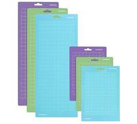 Zubehör Grip - Alfombrilla de corte para Cricut Joy (35,5 x 14 cm, 21,5 x 14 cm) con rejilla, 6 unidades de alfombrilla de corte estándar para tarjetas, papel, lámina de vinilo, pegamento premium