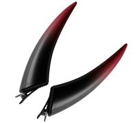 Zubehors Cuernos de diablo góticos, Cuernos de frente de fantasma, Tocado de vampiro demonio para mujer, Pinzas para el pelo del diablo, horquilla con cuernos para un look de fiesta aterrador, cosplay