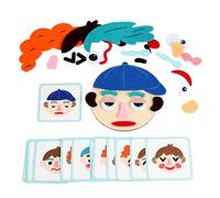 Zubehors De Expresiones Faciales - Juego de Aprendizaje Emocional con Tarjetas Flash - Juguete De Actividades De Aprendizaje Preescolar | para Bebés Niños Preescolares Cumpleaños Navidad Fiesta