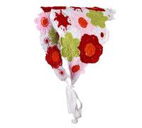Zubehors Diademas de punto para mujer, Bandana de ganchillo | Pañuelos florales para el pelo de ganchillo,Bandana Diadema Corbata Pañuelo De Punto Pañuelos Para El Cabello Para Mujeres Niñas Pañuelo