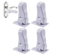 Zubehors manija de puerta prueba de bebés, cerradura para niños de manija de puerta | Cerradura para niños con palanca de puerta,4 cerraduras de gabinete, cerradura de perilla de puerta prueba de