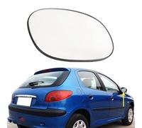 ZUBIX Reemplazo del Cristal del Espejo Usado para Peugeot 206 207, Retrovisor Exterior Ajustable Adecuado Reemplazar 1998-2012,206-Right