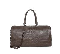 ZUC Bolsa de viaje de poliuretano multifunción para entrenamiento, para llevar en el hombro, al aire libre, bolsa grande para fin de semana, café, Talla única, Artesano