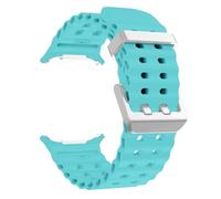 ZUC Nueva correa de silicona marina para reloj Samsung ultra 47mm pulsera sin huecos banda deportiva de dos tonos para Galaxy 7 correas de reloj ultra(TealS)