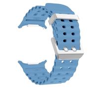 ZUC Nueva correa de silicona marina para reloj Samsung ultra 47mm pulsera sin huecos banda deportiva de dos tonos para Galaxy 7 correas de reloj ultra(BlueS)