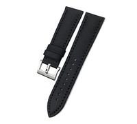 ZUC Reemplazo de la correa de la correa del reloj de la lona de la fibra de nylon de 23mm para Blancpain cincuenta Fathoms Black Strap Watch pulseras(Blue1)