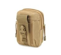 ZUC Riñonera impermeable para hombre al aire libre, táctica, militar, deportiva, caza, nailon, para teléfono móvil, herramientas de viaje, Kqi, Talla única, Artesano