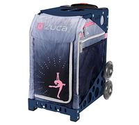 ZUCA Ice Dreamz Lux - Bolsa Deportiva y Marco Azul Marino con Ruedas Intermitentes, Blue, Talla única, Duradera