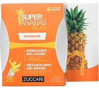 Zuccari - Línea Super Ananas Slim - Drenaje intensivo - Ayuda la eliminación de líquidos - Cantidad 25 sobres