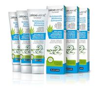 ZUCCARI Pasta de dientes orgánica de aloe vera sin flúor con efecto blanqueador (3 x 100 ml) - Pasta de dientes vegana para encías sensibles, 100% jugo de aloe vera con aceite de neem, musgo islandés