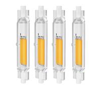 ZUCZUG Bombilla LED R7S 78mm 15w Regulables - 15w equivalente 100w 150w Lámpara Halógena, 1500LM, Blanco Natural 4000k, iluminación de haz de 360 °, 4 Pack