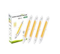 ZUCZUG Bombilla R7S 78mm Regulable LED 10W, COB equivalente a 80W-100W Lámpara Halógena, Blanco Natural 4000K, 1000LM, Iluminación de Haz 360°, 4 Pack