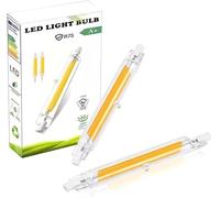 ZUCZUG Bombilla R7S LED 78mm Regulable, J78 Lineal Slim 78mm 10W Blanco Frio 6000K con 1000LM Doble Efecto Equivalente 80w 100W Lámpara halógena, paquete de 2