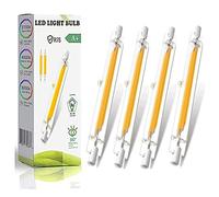 ZUCZUG Bombillas R7S LED 78mm 10W Regulables, COB Bombilla para lámpara,10W Equivalente 100W lámpara halógena,Blanco Cálido 3000k,1000LM,iluminación de haz de 360 grados,paquete de 4