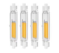 ZUCZUG R7S LED 78mm 15W Regulables Bombillas, R7S LED 78mm Equivalente a Halógena R7S J78 100w 150w, Blanco Natural 4000K, 1500LM, 360 Grados Luz, pack de 4, Sin parpadeo