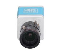 Zudoo Cámara Web USB, Doble Orificio Roscado de 1/4 Sin Distorsión 100-240 V 4K 30 FPS Lente de Enfoque Cámara Web de Baja Latencia con Control Remoto para Enseñanza de Medios (Enchufe de la UE)