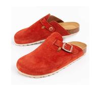 Zueco Confortable De Piel Para Mujer. Purapiel Tejano 102526