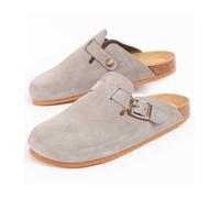 Zueco Confortable De Piel Para Mujer. Purapiel Tejano 102528