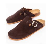 Zueco Confortable De Piel Para Mujer. Purapiel Tejano 102529