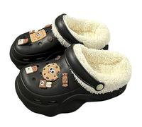 Zueco ortopédico de invierno cálido zapatillas hombre mujer Rigolote mulas y zuecos rellenos pantuflas unisex para parejas antideslizantes, cómodas, suaves zapatillas de interior al aire libre