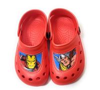 Zuecos Avengers Marvel para Niños | Zuecos Avengers para Playa o Piscina | Zuecos Avengers Marvel Cómodos (Rojo, Sistema Tallas Calzado EU, Niño (0-5 años), Hombre, Números (Rango), Mediano, 30, 31)