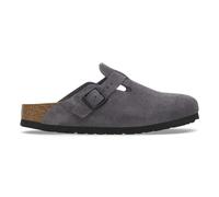 Birkenstock Zuecos Boston LEVE Velvet Grey in Gris 36