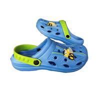 Zuecos Chanclas Niño Niña Unisex Sabot Goma Ligera Mar Playa Piscina Zapatillas Zapatos Sandalias, azul claro, 31 EU