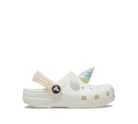 Zuecos clásicos Unicornio Niña Talla 20/21. Color Blanco