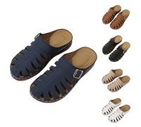 Zuecos con plataforma para mujer, zuecos de jardín, sandalias de cuña cerradas, sandalias de plataforma, zapatillas ortopédicas, antideslizantes, zapatos de playa, cómodos, sandalias de exterior