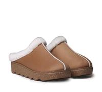 Zuecos con Plataforma y Forro Interior para Mujer - METZ - Camel - 41