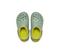 Crocs Classic Lined Clog K, Zuecos Unisex niños, Moss, 28/29 EU