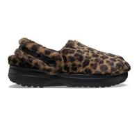 Crocs Zuecos unisex clásicos para adultos, pantuflas peludas, Sepia/Leopardo, 8 Women/6 Men