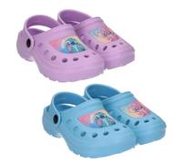 Zuecos de Eva Stitch Niño y Niña - Zuecos Disney con Correa Trasera y Orificios Transpirables, Suela Ligera y Cómoda, Color Azul Ideal para Verano, Playa y Piscina