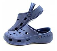 LEMIGO Lemigoose - Zuecos ligeros de jardín para hombre y mujer, azul marino, 47 EU