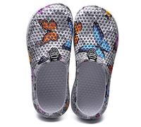 Zuecos de jardín para mujer, zapatos transpirables, zapatos de baño, zapatos de playa, zapatos de agua, zapatillas de senderismo, gris, 36 EU