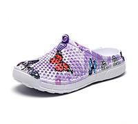 Zuecos de jardín para mujer, zapatos transpirables, zapatos de baño, zapatos de playa, zapatos de agua, zapatillas de senderismo, morado, 40 EU