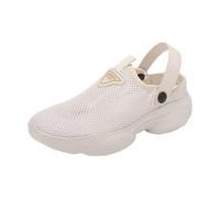 Zuecos de malla para mujer, sandalias para caminar para mujer, ajuste ancho, transpirables, antideslizantes, ligeras, con correa trasera ajustable, cómodos zapatos de verano para caminar al aire libre