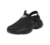 Zuecos de malla para mujer, sandalias para caminar para mujer, ajuste ancho, transpirables, antideslizantes, ligeras, con correa trasera ajustable, cómodos zapatos de verano para caminar al aire libre