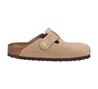 Birkenstock Zuecos Boston Big Buckle LENB Sandcastle in Beige 37