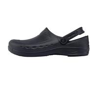 Zuecos de trabajo Negros 66064-43/9 ZINC de Shoes for Crews, unisex, ligeros, número 43, Negro