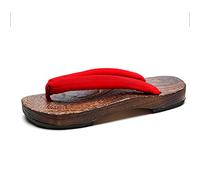 Zuecos Geta de Madera, Sandalias, Chanclas para Hombres con Soporte para el Arco, Zuecos de Madera japoneses, Zuecos de Madera de Estilo japonés para Mujer, Chanclas, Zapatos Antideslizantes, Mulas f