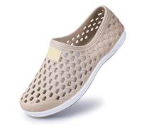Zuecos Hombre Mujer Eva, Sandalias de agua cerradas, Zapatos de playa Ete Basket Running Sport Perforado, Slip-on à Enhebrado con agujeros de ventilación, suela flexible ranurada - Piscina Jardín