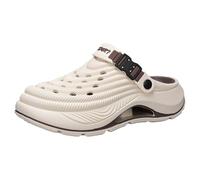 Zuecos Hombre Verano con Gruesa, Sandalias de Playa Antideslizantes y Transpirables, Mules Casuales con Correa Ajustable para Exterior