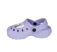 Zuecos Infantiles de Frozen - Color Morado - Talla 28/29 - Fabricados 100% de EVA - Zuecos Niños - Estampado de Elsa y Anna - Producto Original Diseñado en España