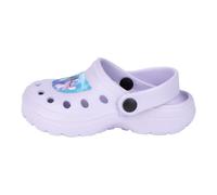 Zuecos Infantiles de Stitch - Color Morado - Talla 28/29 - Fabricados 100% de EVA - Zuecos Niños - Estampado de Elsa y Anna - Producto Original Diseñado en España
