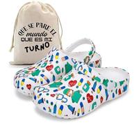 Zuecos Mujer de Goma EVA con Estampado Sanitario Cómodos Ligeros + Bolsa