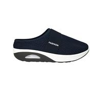 Zuecos Mujer Mulas Verano Cómodo Zapatilla Antideslizante Transpirable Zapato Ortopédico para Mujer Verano Suave y Cómodo Playa Casual Apoyo Deseo Plantar Chic, Azul oscuro., 37 EU