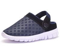 Zuecos Niños Sandalias Niña Zapatos de Jardín Malla Chanclas Zapatillas Casa Vernano Zapatillas de Playa Pantuflas Respirable,11-Azul Marino,39 EU