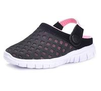 Zuecos Niños Sandalias Niña Zapatos de Jardín Malla Chanclas Zapatillas Casa Vernano Zapatillas de Playa Pantuflas Respirable,11-Rosa,35 EU